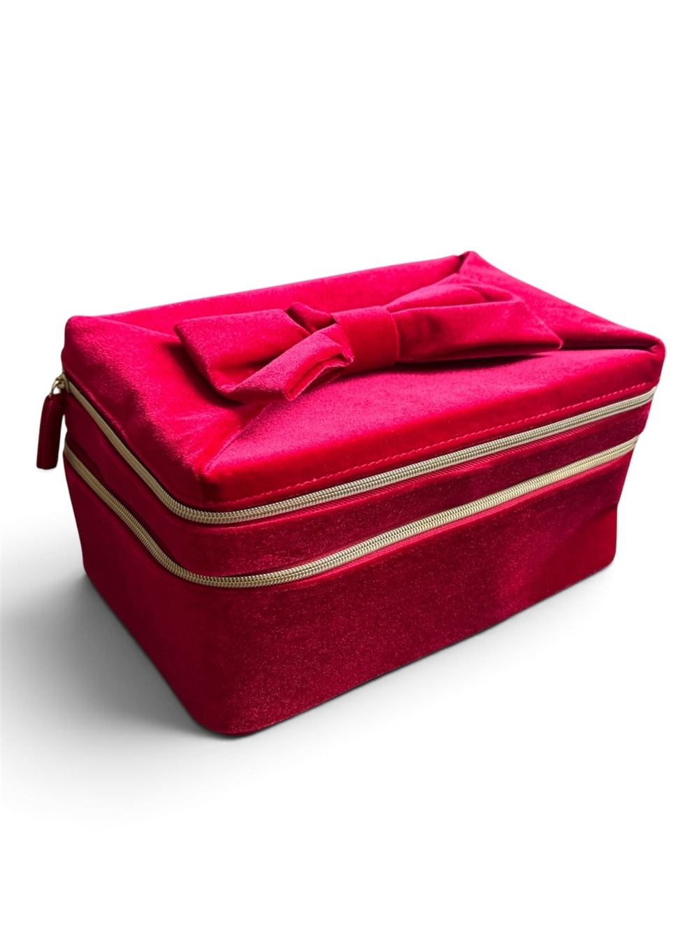 Estee Lauder Velvet Bow Jewelry Case - Bright Fuchsia